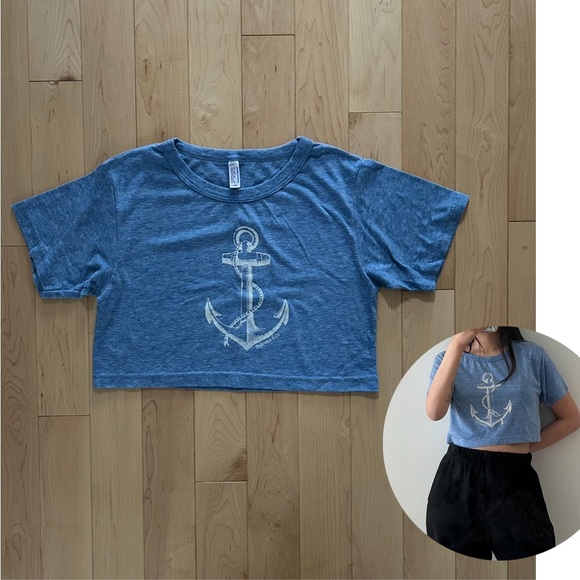 AMERICAN APPAREL cropped t-shirt - Picture 1 of 7